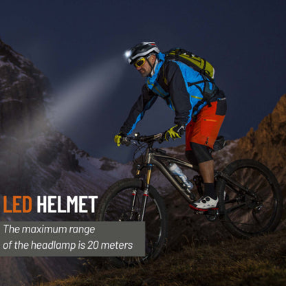 Smart Bluetooth Warning Light Riding Integrated Helmet